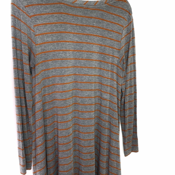 Matilda Jane Wind Song Gray & Orange Stripe Tunic - Picture 8 of 8